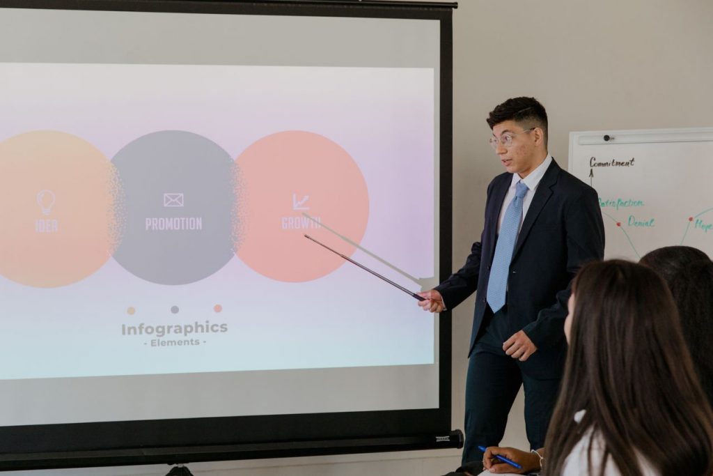 Infographie des 5 compétences IA essentielles en entreprise : prompting, automatisation, analyse de données, création de contenu, conformité
