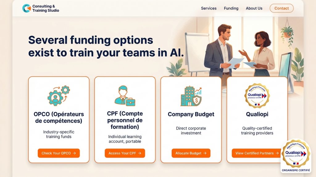 Financements formation IA : Qualiopi, OPCO, CPF et budget entreprise