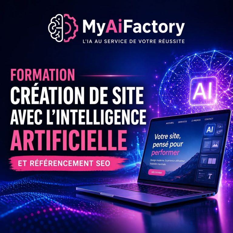 Formation Création de site avec l’intelligence artificielle & référencement SEO